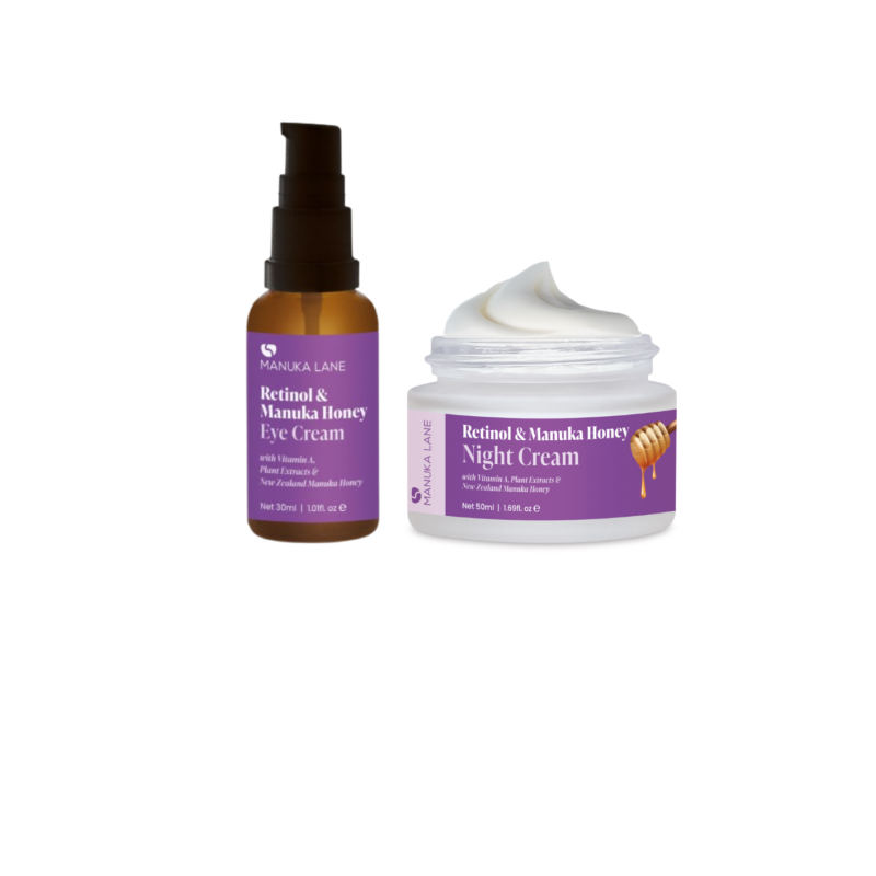 Retinol Night Cream and Eye Cream set